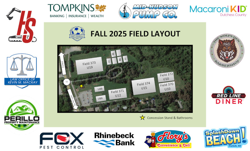 EFSC FALL 2025 FIELD LAYOUT