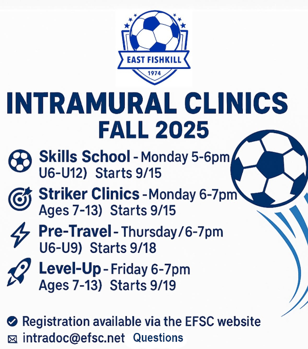 EFSC Announces Fall Clinics 